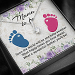 Mama To Be What A Wonderful Mother You'll Be Alluring Beauty Necklace - Mom To Be Pregnancy New Mom Gift