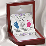 Mama To Be What A Wonderful Mother You'll Be Love Knot Necklace - Mom To Be Pregnancy New Mom Gift