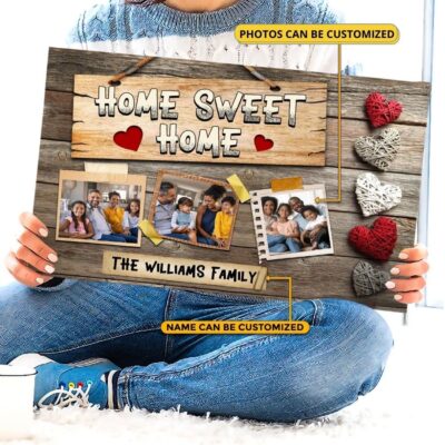Alternative view of Custom Photo Sweet Home Wrapped Framed Canvas Prints - Unframed Poster - Home Decor Wall Art