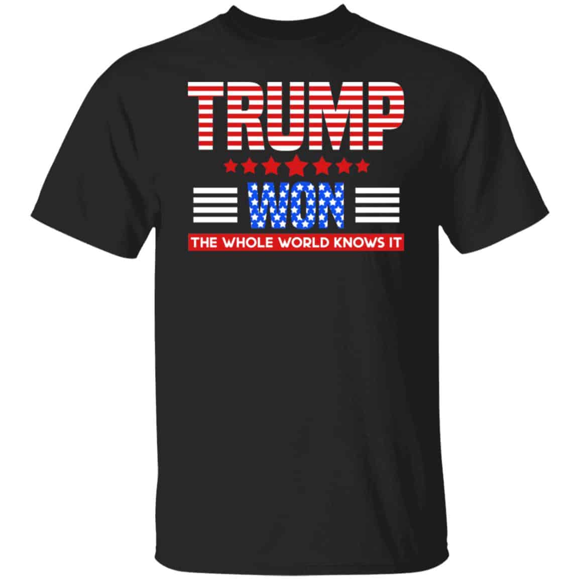 The Whole World Knows tee, Black, Unisex T-Shirt