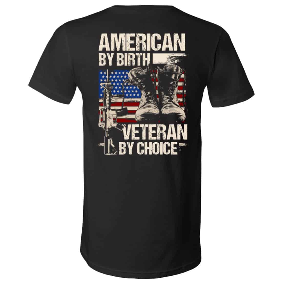 veteran, Black, V-Neck T-Shirt
