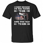 gun, Black, Unisex T-Shirt gun, Black, Unisex T-Shirt