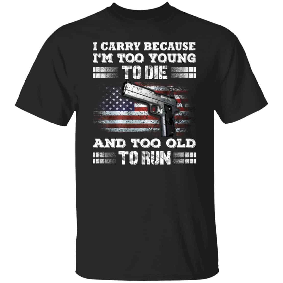 gun, Black, Unisex T-Shirt gun, Black, Unisex T-Shirt