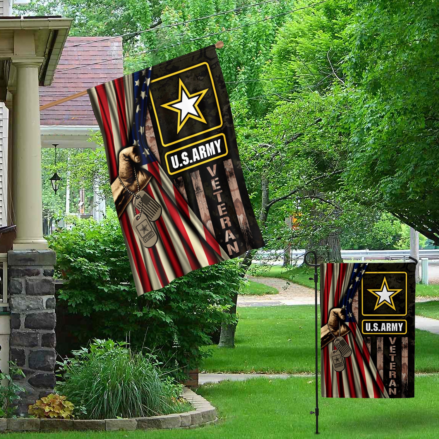 2KNG. US army-Side 1-30x40 Garden & House Mockup 1
