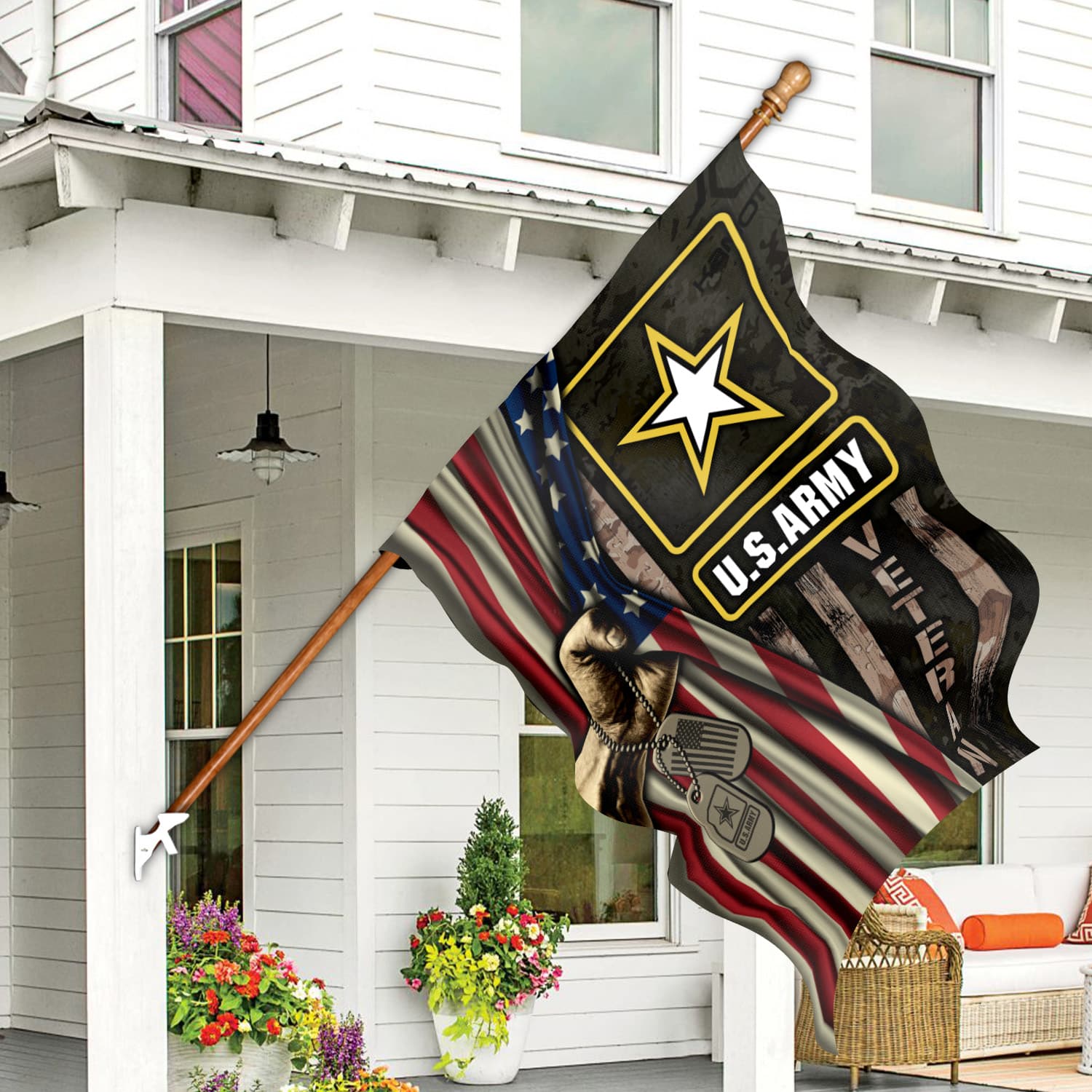 2KNG. US army-Side 1-30x40 House Flag Mockup 7