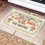 3O. Lot Of Kids (Sample Design) Doormat Mockup 10