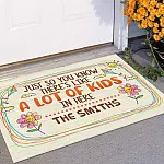 3O. Lot Of Kids (Sample Design) Doormat Mockup 11