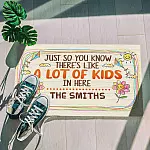 3O. Lot Of Kids (Sample Design) Doormat mockup 5