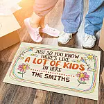 3O. Lot Of Kids (Sample Design) Doormat mockup 6