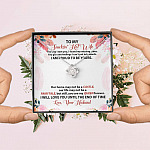 To My Smokin' Hot Wife The Day I Met You I Found My Missing Piece From Husband Love Knot Necklace