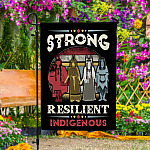 6KNG. Resilient Indigenous 30x40 Garden Flag Mockup 4