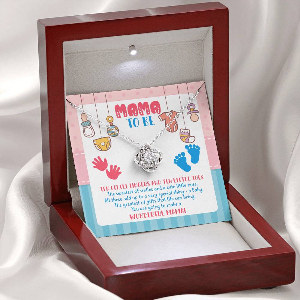 Mama To Be You Are Going To Make A Wonderful Mama Love Knot Necklace - Mother's Day Gift for New Mom