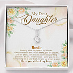 Personalized Name My Dear Daughter You Are Brave I Love You with All My Heart Alluring Beauty Necklace - Alluring Beauty Necklace Personalized Name My Dear Daughter You Are Brave I Love You with All My Heart Alluring Beauty Necklace - Alluring Beauty Necklace