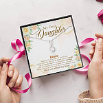 Personalized Name My Dear Daughter You Are Brave I Love You with All My Heart Alluring Beauty Necklace Personalized Name My Dear Daughter You Are Brave I Love You with All My Heart Alluring Beauty Necklace