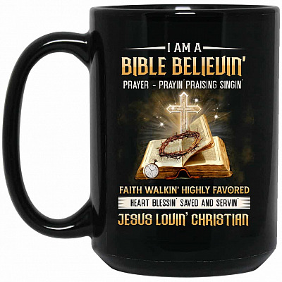 15 oz. Black Mug