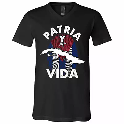 patia t, Black, V-Neck T-Shirt