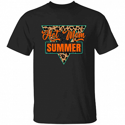 Hot Mom Summer Shirt, Black, Unisex T-Shirt