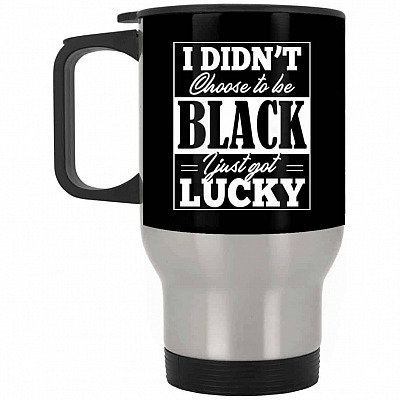 14 oz. Silver Travel Mug