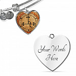 Sigil of Lilith Vintage Necklace Lilith Sigil Seal Heart Pendant Necklace - Bangle