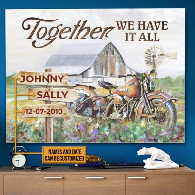 Alternative view of Personalized Couple Gift Together We Have It All Wrapped Framed Canvas Prints - Unframed Poster