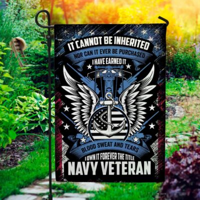 Navy Veterans American Garden Flag - Navy Veteran House Flag - Wall Flag