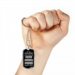 To My Future Husband Meeting You Was Fate Becoming Your Friend Was A Choice Dog Tag Pendant Necklace