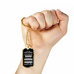 To My Future Husband Meeting You Was Fate Becoming Your Friend Was A Choice Dog Tag Pendant Necklace