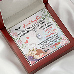 Personalized Name To My Granddaughter I Hugged This Little Pendant Alluring Pendant Necklace