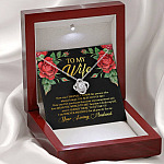To My Wife How Can I Properly Thank the Person Who Always Bring the Best Love Knot Pendant Necklace