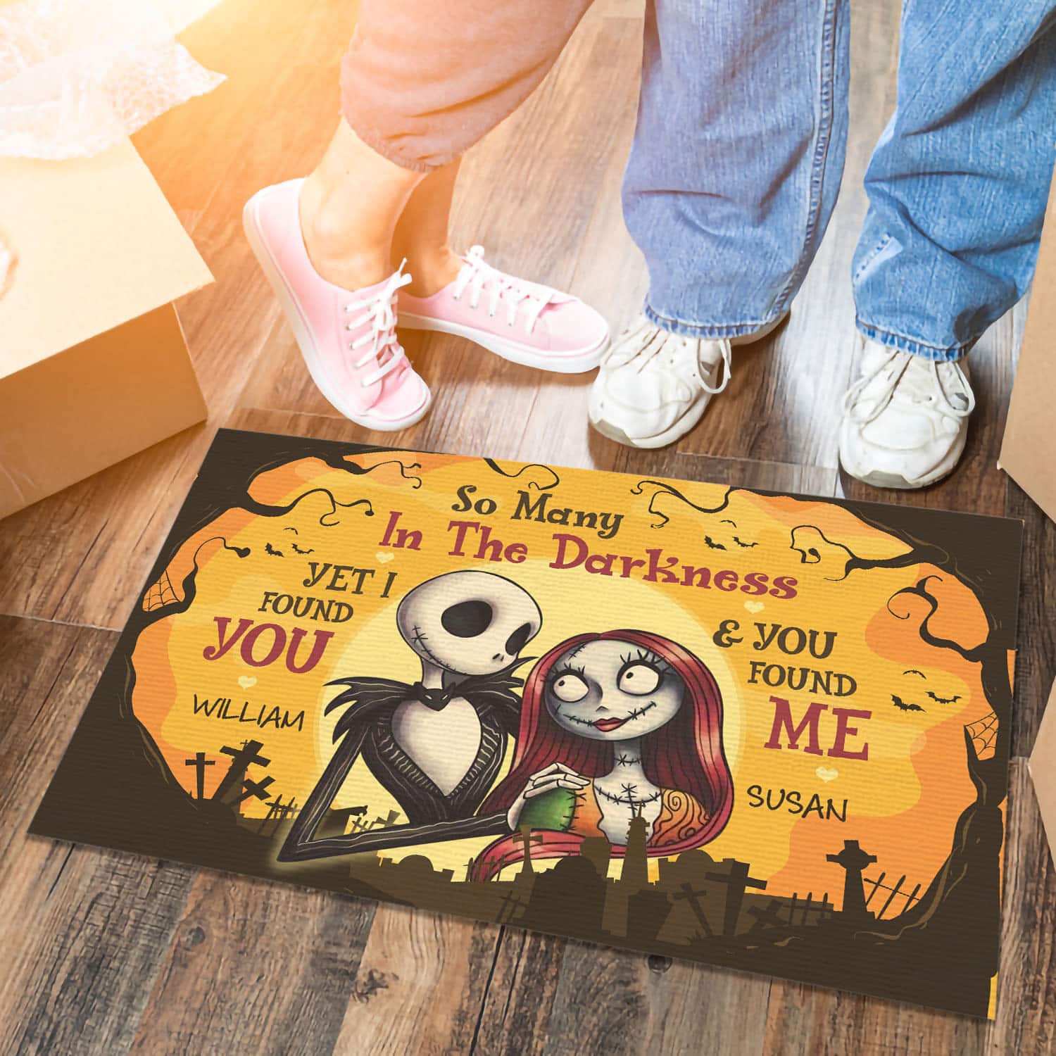 28 HG UU TIEN. Many In Darkness (doormat) - sample design Doormat mockup 6