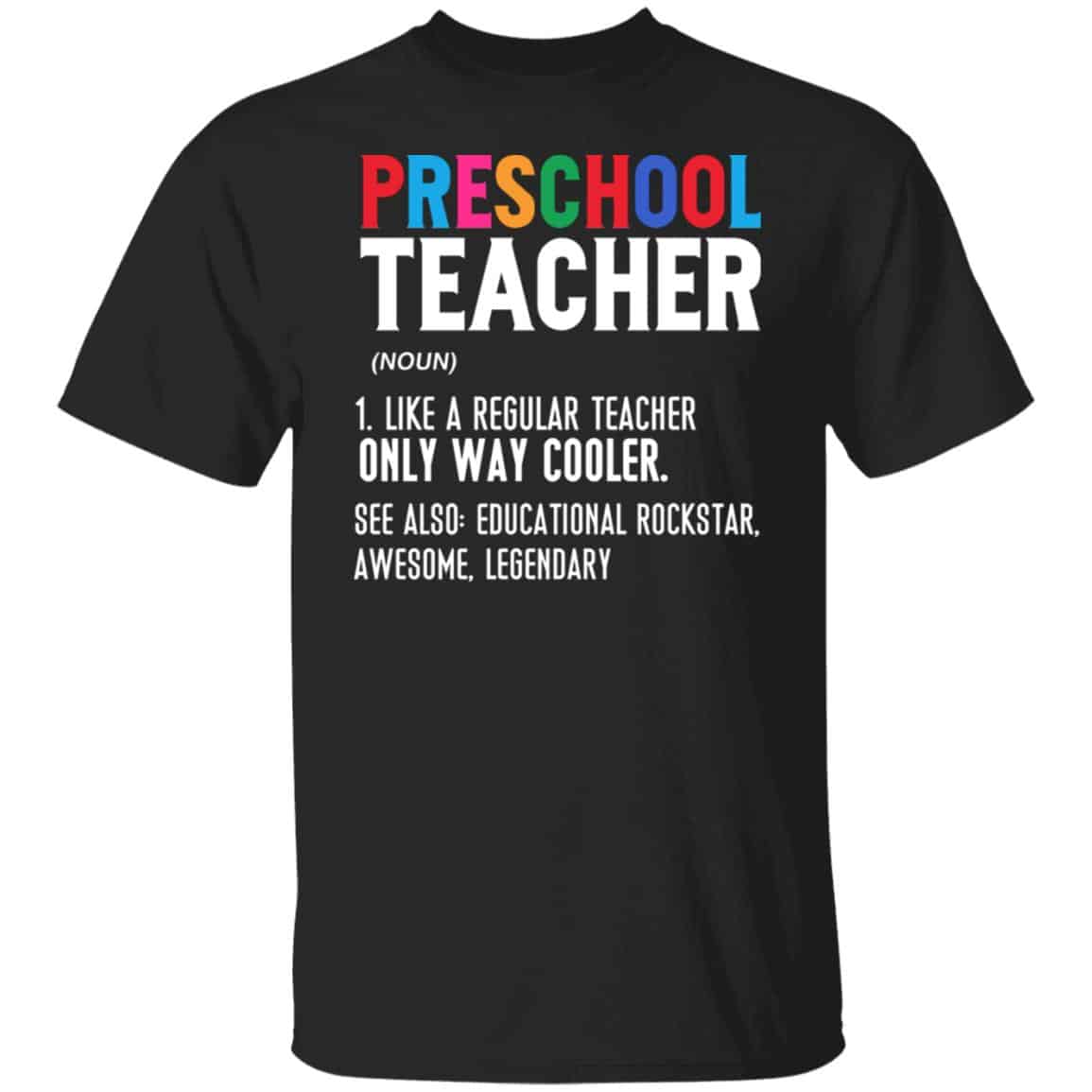Preschool Teacher tee, Black, Unisex T-Shirt