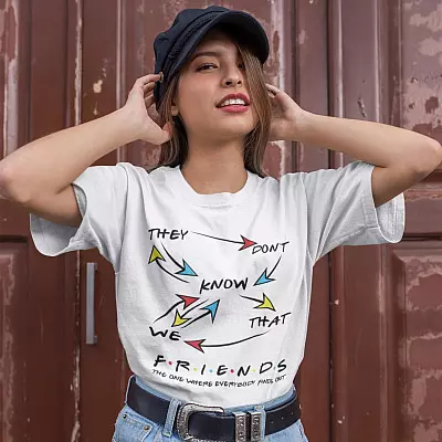 Alternative view of The One Where Everybody Finds Out They Don't Know That We Know T-Shirt - V-Neck Tee - Youth Tee