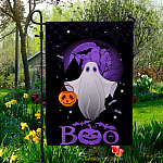 5O. Boo Ghost-30x40 Garden Flag Mockup 5