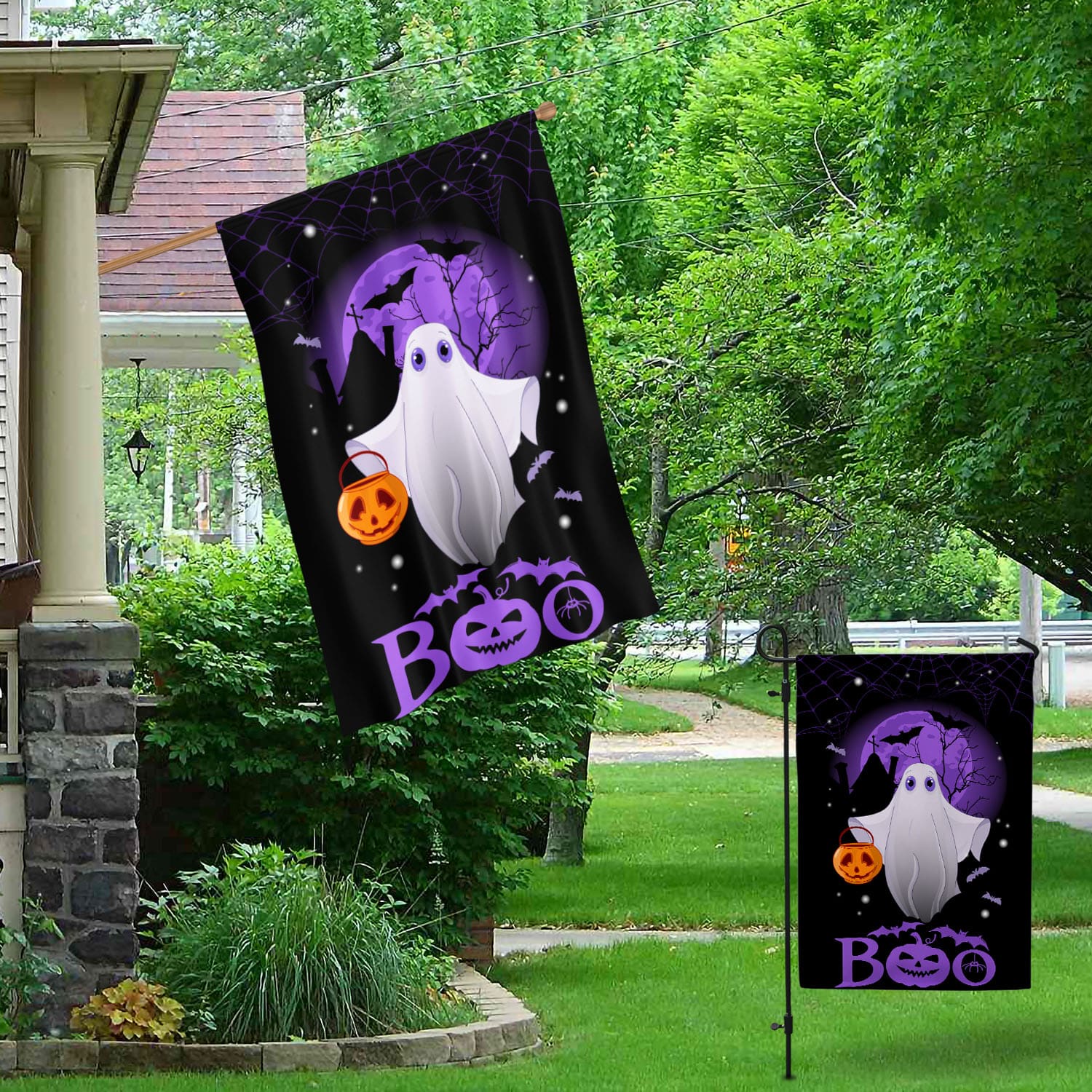 5O. Boo Ghost-30x40 Garden & House Mockup 1