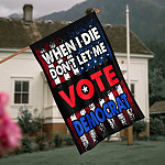 LV. When I Die 30x40-Side 1 House Flag Mockup 4