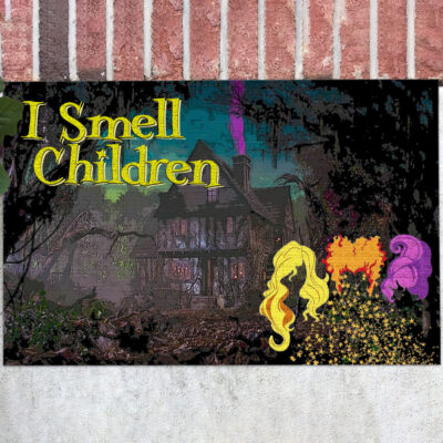 I Smell Children Hocus-Pocus Entrance Indoor Outdoor Doormat - Indoor Outdoor Decorative Doormat