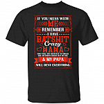 Mess with Me Shirt, Black, Unisex T-Shirt