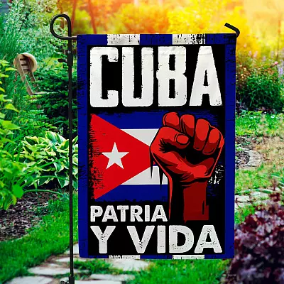 Free Cuba Flag Patria Y Vida Viva Cuba Libre Garden Flag - House Flag - Wall Flag