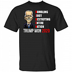 Biden Bumbling Idiot Destroy tee, Black, Unisex T-Shirt