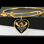 Personalized Photo It Broke Our Hearts To Lose You Heart Pendant Necklace - Memorial Pet Custom Photo Gift