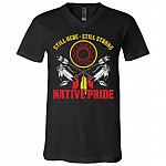 native, Black, V-Neck T-Shirt native, Black, V-Neck T-Shirt
