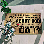 Please Dont Knock On My Door Doormat mockup 5