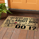 Please Dont Knock On My Door Doormat mockup 1