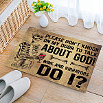 Please Dont Knock On My Door Doormat mockup 2