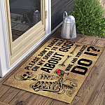 Please Dont Knock On My Door Doormat mockup 3