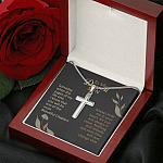 To My Dearest Son Someday When The Pages Of My Life End Artisan Crafted Cross Necklace - Son Necklace Gifts To My Dearest Son Someday When The Pages Of My Life End Artisan Crafted Cross Necklace - Son Necklace Gifts