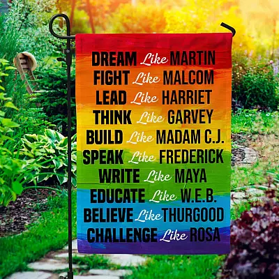 Black Lives Matters Garden Flag - Black History Month House Flag - African American Wall Flag