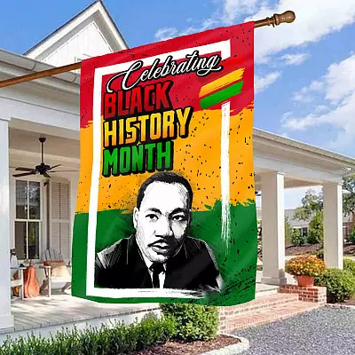 Black History Month Garden Flag - Black Lives Matter House Flag - African American Wall Flag