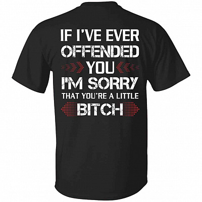 offended you shirt, Black, Unisex T-Shirt
