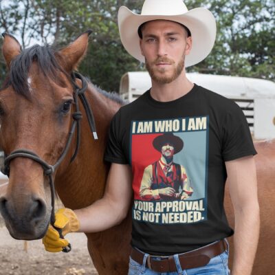 Alternative view of I Am Who I Am Your Approval Is Not Needed T-Shirt - Doc Holiday Shirt